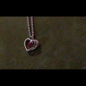 Silver Plated Heart Necklace